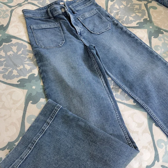 Faherty Stretch Terry Patch Pocket Jeans Riverton - Picture 1 of 5